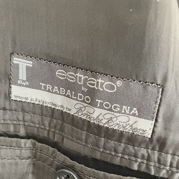 Brooks Brothers 1818 Madison Suit Gray Estrato Trabaldo Wool 44R/Waist 34 X 28 - Picture 6 of 16